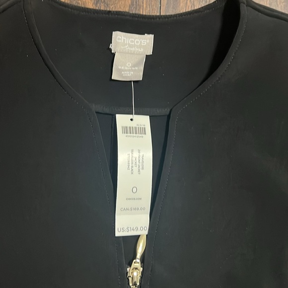 NWT Chico’s SZ0 jacket-Fits like a size Small - Picture 3 of 5